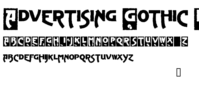 Advertising Gothic Demo font